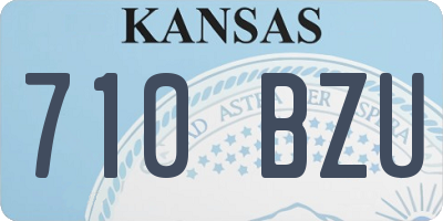 KS license plate 710BZU