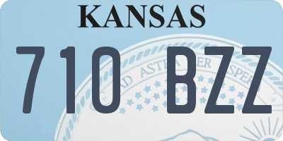 KS license plate 710BZZ