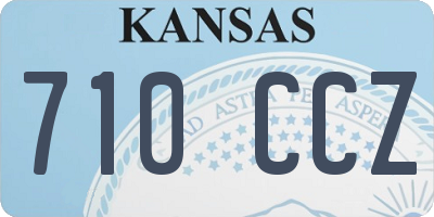 KS license plate 710CCZ