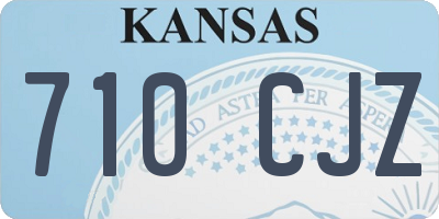 KS license plate 710CJZ