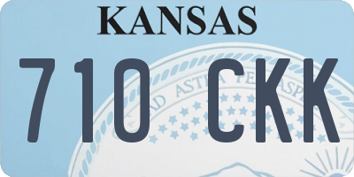 KS license plate 710CKK
