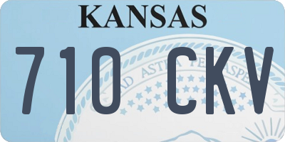 KS license plate 710CKV