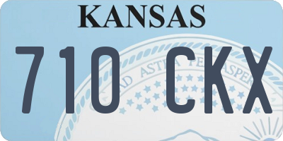 KS license plate 710CKX