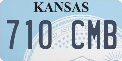 KS license plate 710CMB