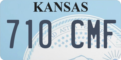 KS license plate 710CMF