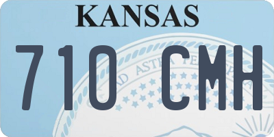 KS license plate 710CMH