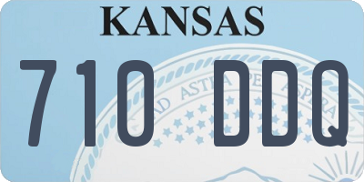 KS license plate 710DDQ