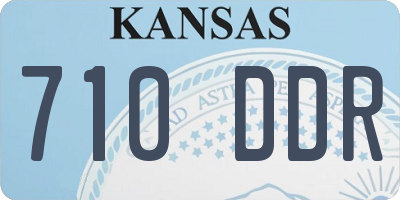 KS license plate 710DDR