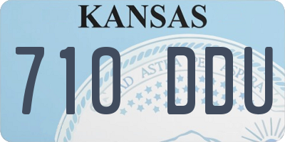 KS license plate 710DDU