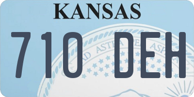 KS license plate 710DEH