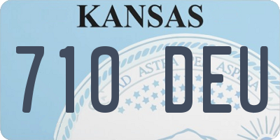 KS license plate 710DEU