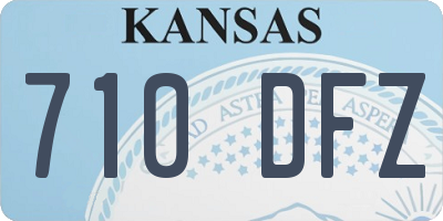 KS license plate 710DFZ