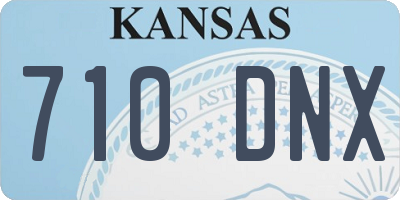 KS license plate 710DNX