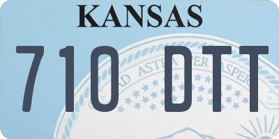 KS license plate 710DTT