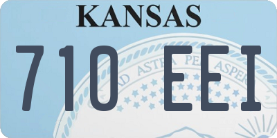 KS license plate 710EEI