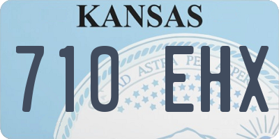 KS license plate 710EHX