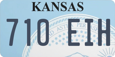 KS license plate 710EIH
