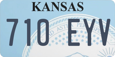KS license plate 710EYV