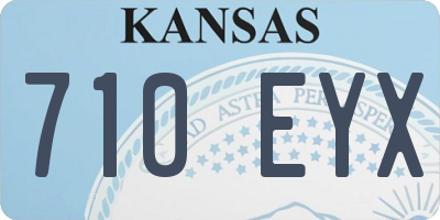 KS license plate 710EYX