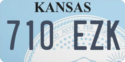 KS license plate 710EZK