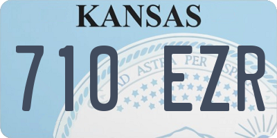 KS license plate 710EZR