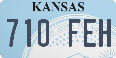 KS license plate 710FEH