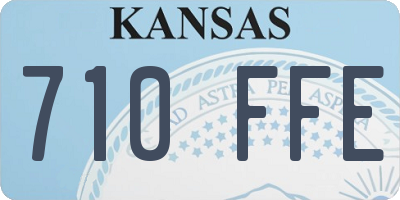 KS license plate 710FFE