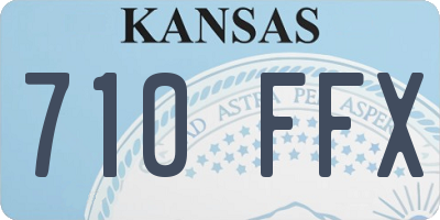 KS license plate 710FFX