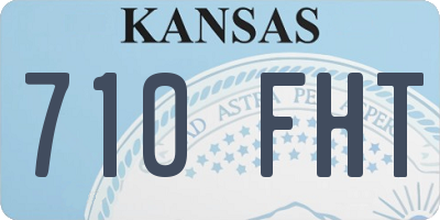 KS license plate 710FHT