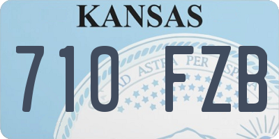 KS license plate 710FZB