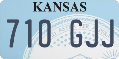 KS license plate 710GJJ