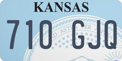 KS license plate 710GJQ