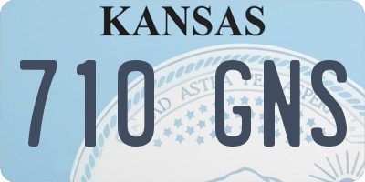 KS license plate 710GNS
