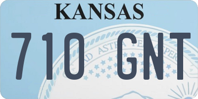 KS license plate 710GNT