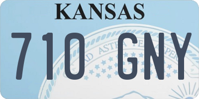 KS license plate 710GNY