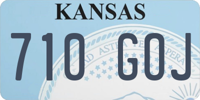 KS license plate 710GOJ