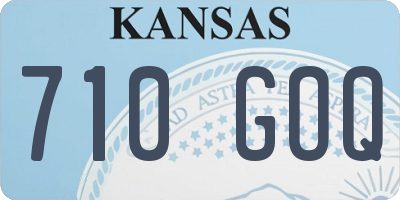 KS license plate 710GOQ
