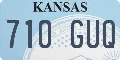 KS license plate 710GUQ