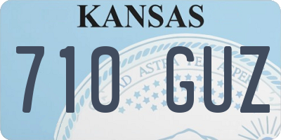 KS license plate 710GUZ