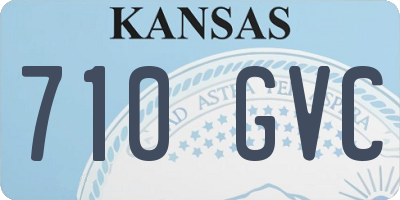 KS license plate 710GVC