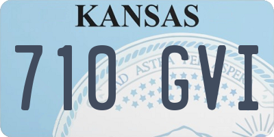 KS license plate 710GVI