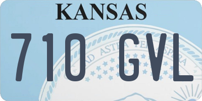 KS license plate 710GVL