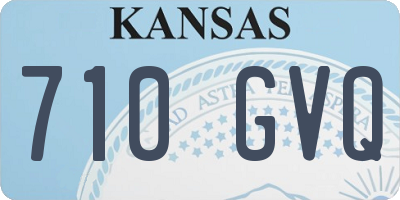 KS license plate 710GVQ