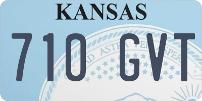 KS license plate 710GVT