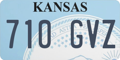 KS license plate 710GVZ