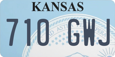 KS license plate 710GWJ