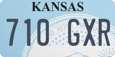 KS license plate 710GXR