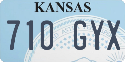 KS license plate 710GYX