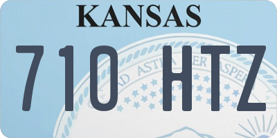 KS license plate 710HTZ