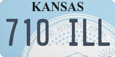 KS license plate 710ILL